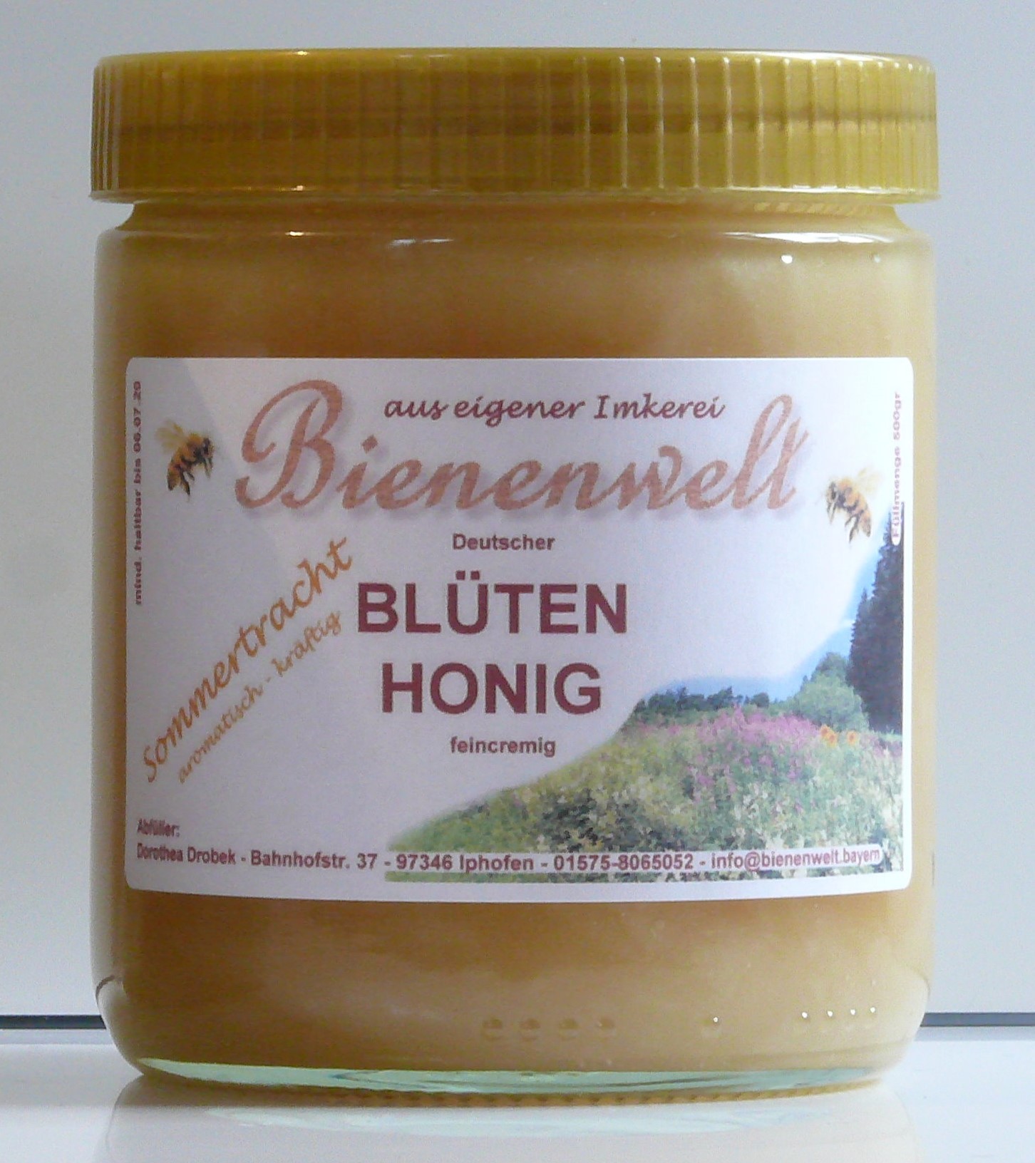 Cremiger Blütenhonig Sommertracht 2018